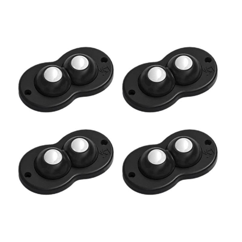 4Pcs Pack Universal Wheels Self Adhesive Furniture Moving Rollers