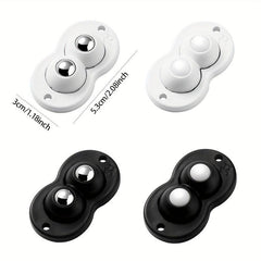 4Pcs Pack Universal Wheels Self Adhesive Furniture Moving Rollers
