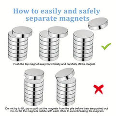 20pcs Small Round Neodymium Magnets 12x3mm Tiny Rare Earth Heavy Duty