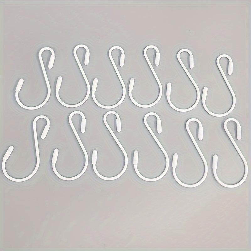 12pcs Heavy Duty S Hooks Steel Hanging Hooks