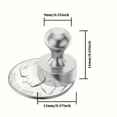 10pc Strong Magnets Whiteboard Refrigerator Small Push Pins Office