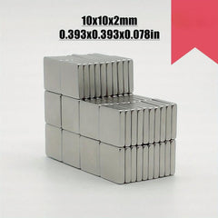 5pcs Neodymium Magnets Heavy Duty 10x10x2mm for Refrigerator Cabinets