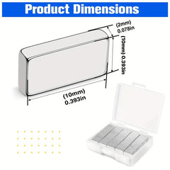 5pcs Neodymium Magnets Heavy Duty 10x10x2mm for Refrigerator Cabinets