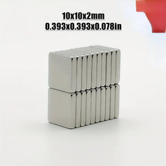 5pcs Neodymium Magnets Heavy Duty 10x10x2mm for Refrigerator Cabinets