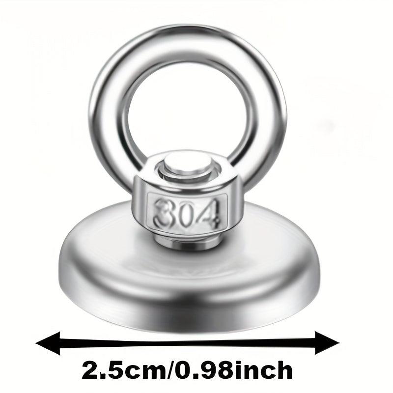 2pcs Stainless Steel Lifting Ring Magnet 41LBS 19KG