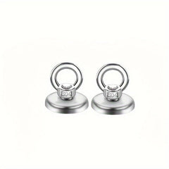 2pcs Stainless Steel Lifting Ring Magnet 41LBS 19KG