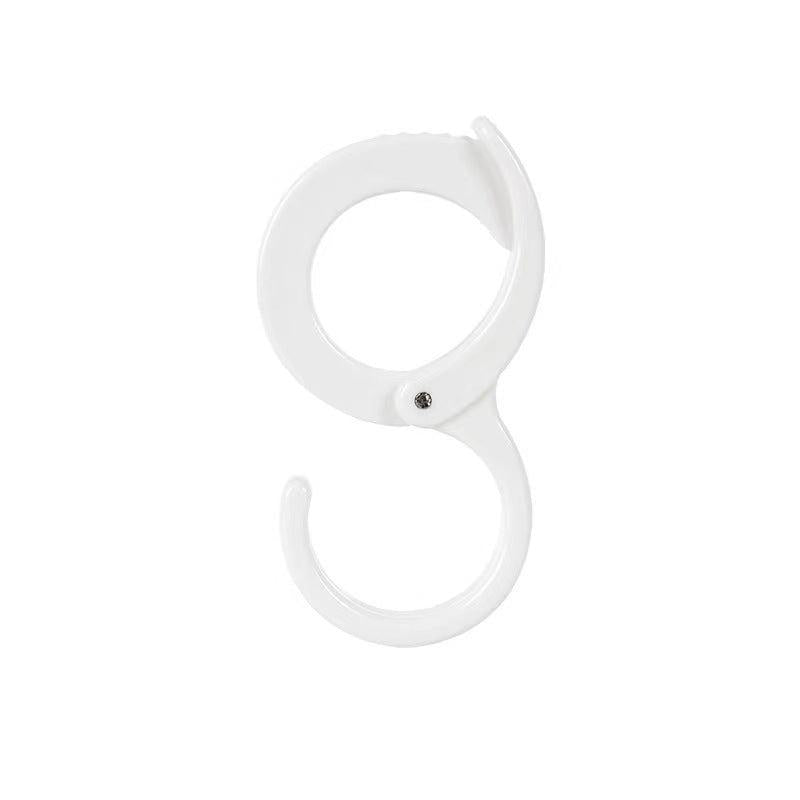 5pcs S Hook Plastic Adjustable Strong Hook Wardrobe Hanging Clothes Bags