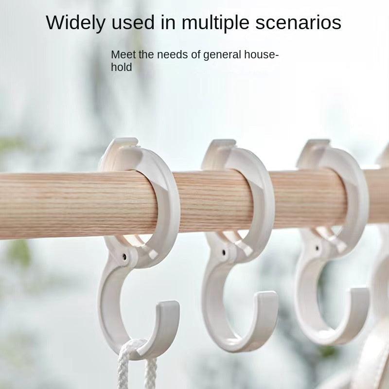5pcs S Hook Plastic Adjustable Strong Hook Wardrobe Hanging Clothes Bags