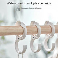 5pcs S Hook Plastic Adjustable Strong Hook Wardrobe Hanging Clothes Bags