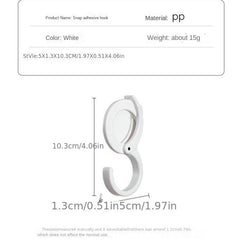 5pcs S Hook Plastic Adjustable Strong Hook Wardrobe Hanging Clothes Bags