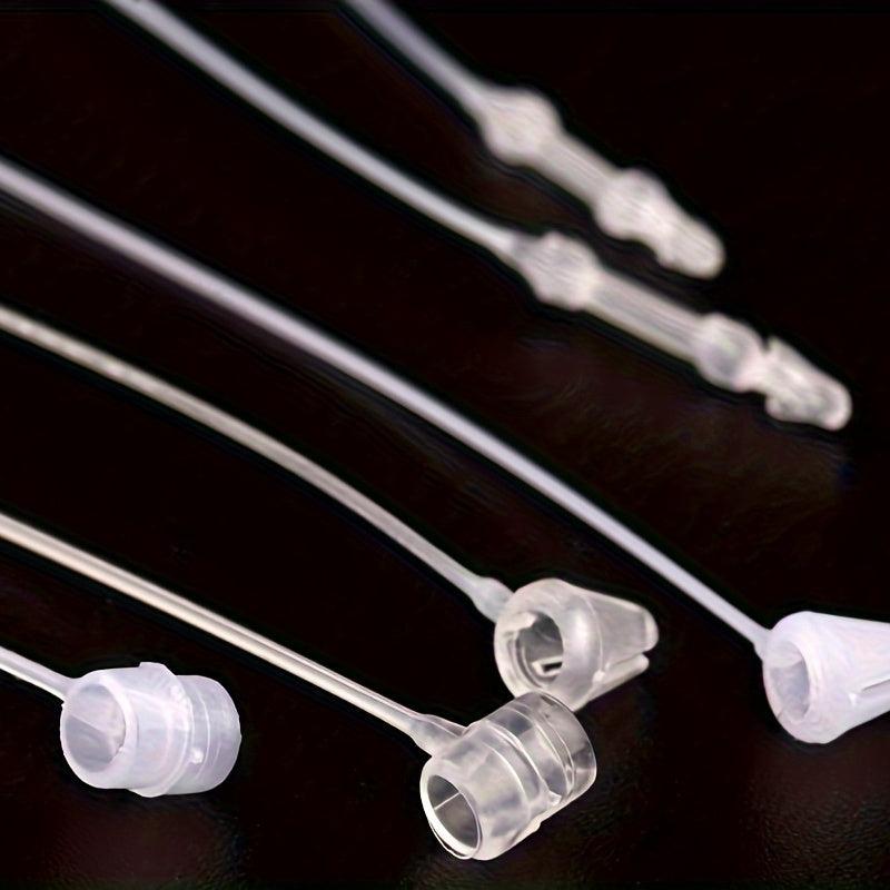 1000pcs Transparent Loop Pins Safety Threads, 4cm Length