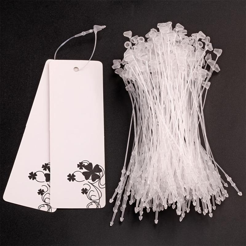 1000pcs Transparent Loop Pins Safety Threads, 4cm Length