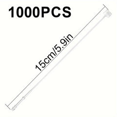 1000pcs Transparent Loop Pins Safety Threads, 4cm Length