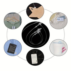 1000pcs Transparent Loop Pins Safety Threads, 4cm Length