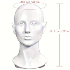 Female Mannequin Head Hat Scarf Wig Display Stand