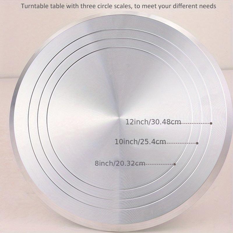 Aluminum Cake Turntable 25.4x30.48cm for Pastry Cupcake Decorations