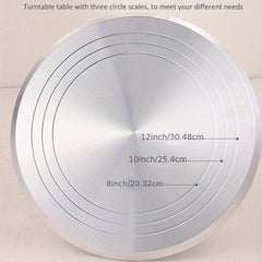 Aluminum Cake Turntable 25.4x30.48cm for Pastry Cupcake Decorations
