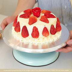 Aluminum Cake Turntable 25.4x30.48cm for Pastry Cupcake Decorations