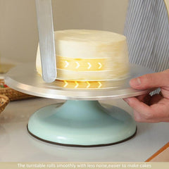 Aluminum Cake Turntable 25.4x30.48cm for Pastry Cupcake Decorations