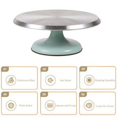Aluminum Cake Turntable 25.4x30.48cm for Pastry Cupcake Decorations