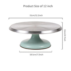 Aluminum Cake Turntable 25.4x30.48cm for Pastry Cupcake Decorations