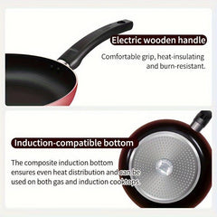 COOKER KING Non-Stick Frying Pan with Glass Lid