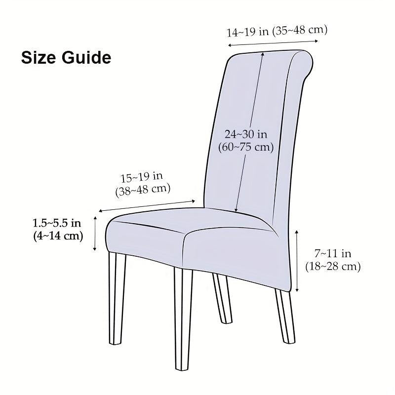 4pcs Dining Chair Cover Seat Cover Golden Chair Outdoor