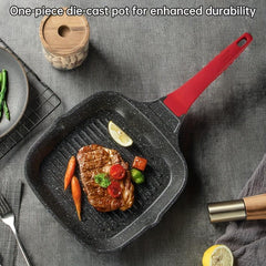 COOKER KING 8 66in Non Stick Frying Pan Grill Pan