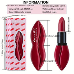 Matte Lipstick Velvet Rich Rendering Long Lasting Waterproof Lipstick