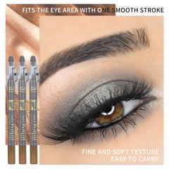 Waterproof Gunmetal Gray Eyeshadow Stick Creamy Metallic Shadow