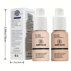 Silky Soft Liquid Foundation Matte Full Coverage Lightweight