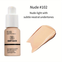 Silky Soft Liquid Foundation Matte Full Coverage Lightweight