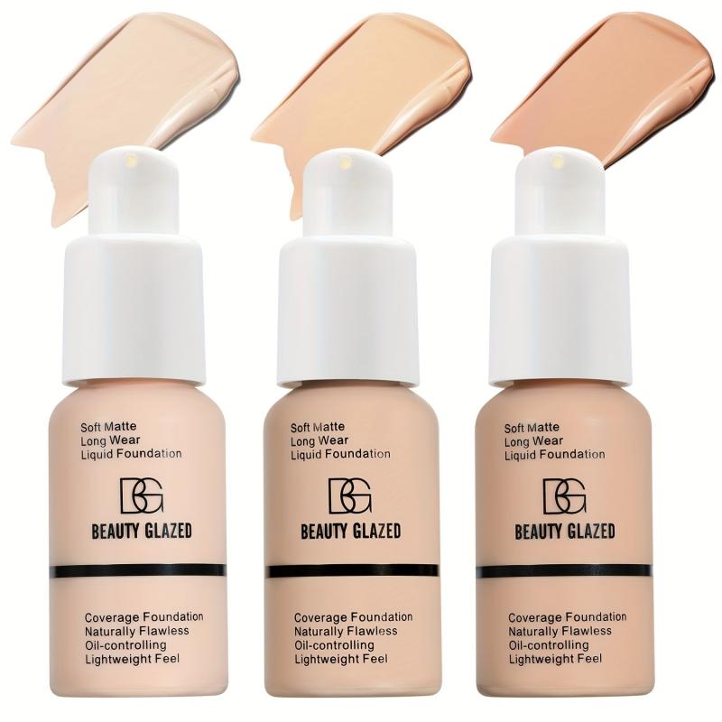 Silky Soft Liquid Foundation Matte Full Coverage Lightweight