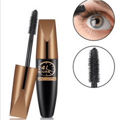 Waterproof Silk Fiber Mascara Long Lasting Slender Thicker Eyelashes