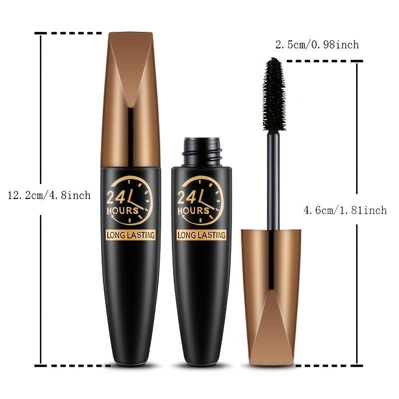 Waterproof Silk Fiber Mascara Long Lasting Slender Thicker Eyelashes
