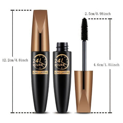 Waterproof Silk Fiber Mascara Long Lasting Slender Thicker Eyelashes