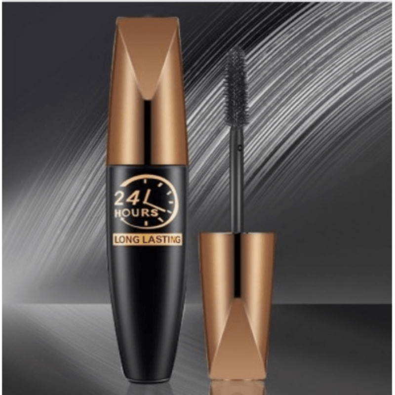 Waterproof Silk Fiber Mascara Long Lasting Slender Thicker Eyelashes