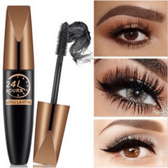 Waterproof Silk Fiber Mascara Long Lasting Slender Thicker Eyelashes