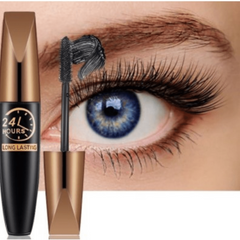 Waterproof Silk Fiber Mascara Long Lasting Slender Thicker Eyelashes