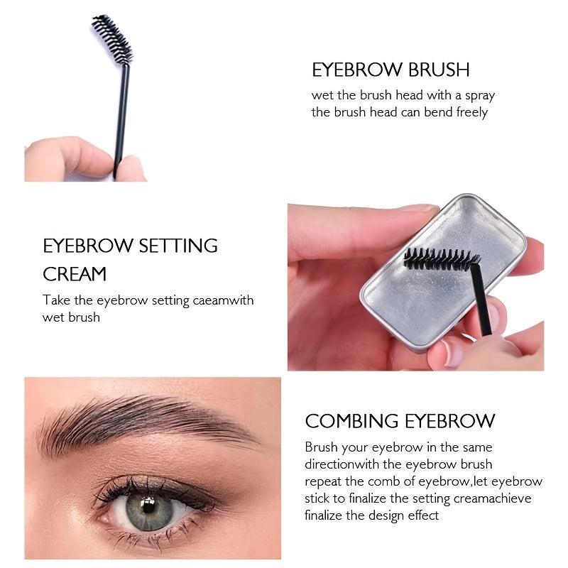 Clear Peach Eyebrow Gel for Natural Styling