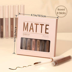 Waterproof Liquid Eyeshadow Set with Primer - Long-Lasting Eye Brightener