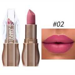 12 Colors Ice Nude Matte Lipstick Lip Balm Waterproof Long Lasting