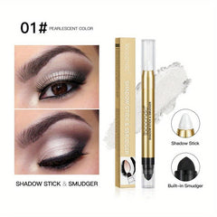 6 Color Pearly Earth Tone Eyeshadow Stick Double Headed Pen