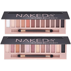 12 Colors Nude Eyeshadow Palette Matte Shimmer Glitter Pigment Waterproof