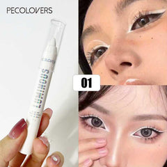 Long Lasting Glitter Highlighter Pencil Waterproof Silver