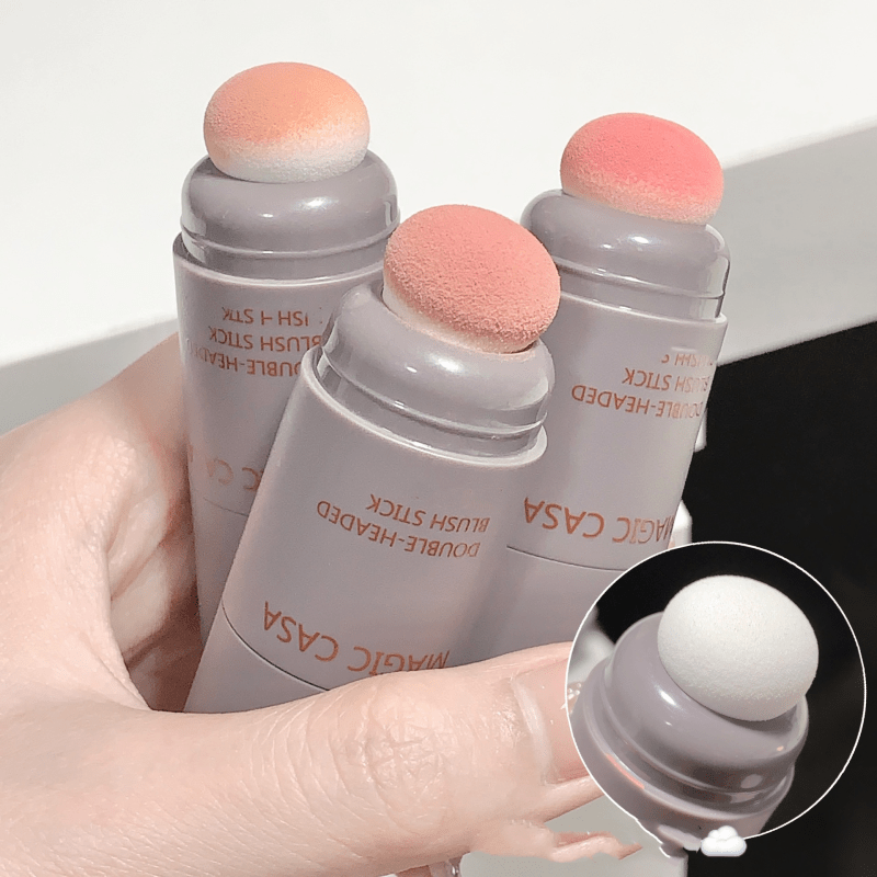 Double Headed Sponge Blush Cream for Lip and Cheek