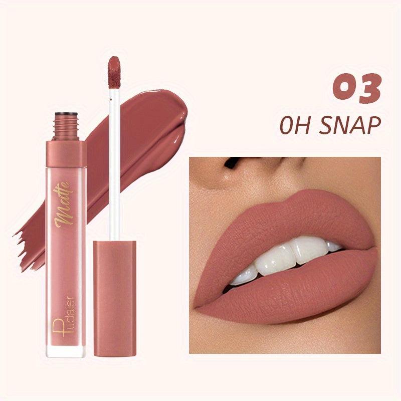 12 Colors Waterproof Matte Lip Colors Smudge Proof Rich Rendering