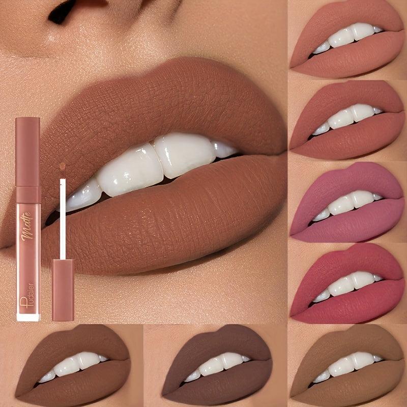 12 Colors Waterproof Matte Lip Colors Smudge Proof Rich Rendering