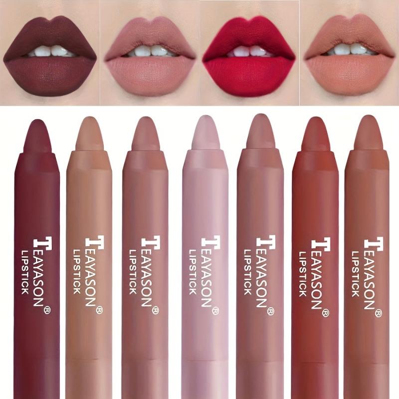 12-Piece Matte Lipstick Set with Long-Lasting Velvet Lip Liners & Primer