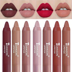 12-Piece Matte Lipstick Set with Long-Lasting Velvet Lip Liners & Primer